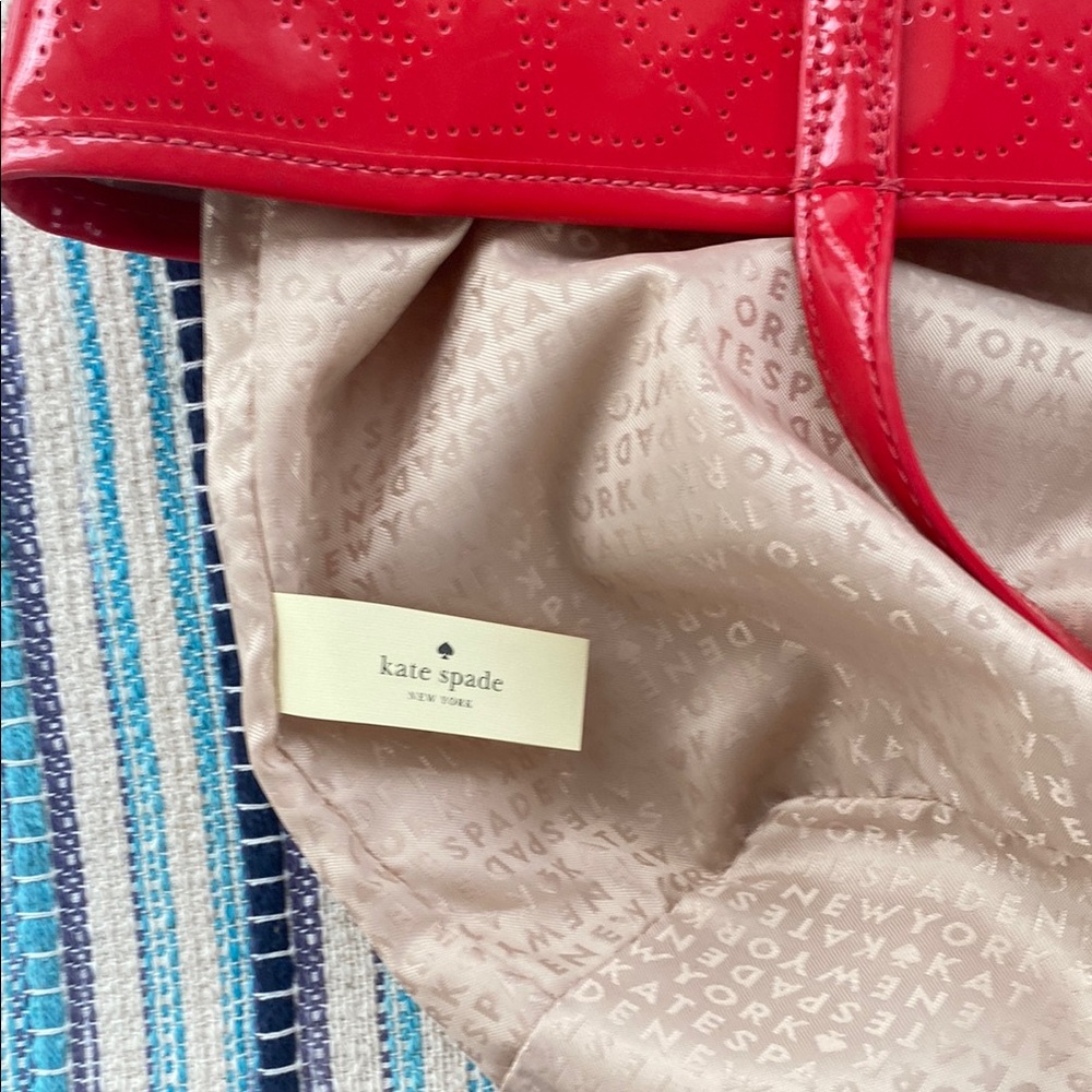 Kate Spade Red Tote Bag EUC - Picture 10 of 10